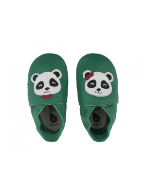 Babbucce Soft Sole Bobux Soft Sole Panda Emerald-1000-014-07-20