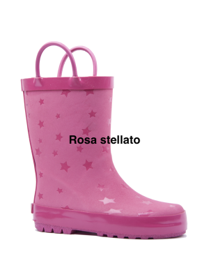 Stivali in Gomma Rainboots Rosa Stellato-RAIN-001-001-20