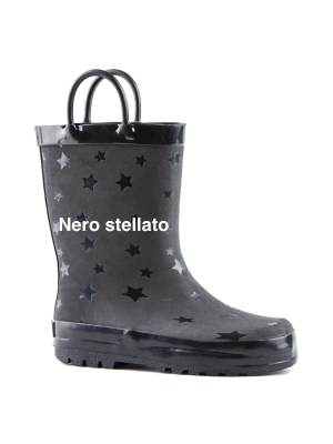 Stivali in Gomma Rainboots Nero Stellato-RAIN-001-002-20