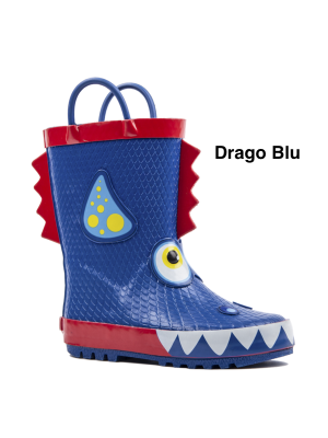 Stivali in Gomma Rainboots Drago Blu-RAIN-001-010-20