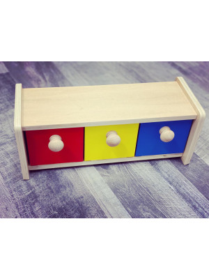 Materiale Montessori Scatola con cassettini ribaltabili (disponibile tra 10gg)-MON-CASS-20