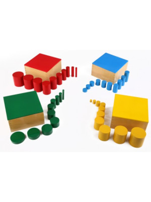 Materiale Montessori Cilindri colorati 4kit (disponibile in 7gg)-MON-B-45-20