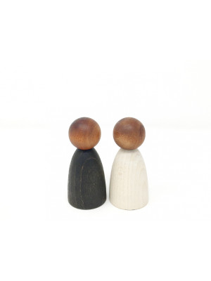 Gioco in legno sostenibile Grapat Nins® Adults Dark Wood-18-181-20