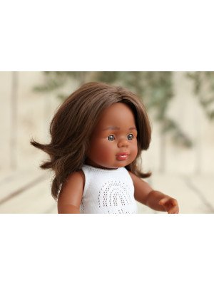 NEW!!! Miniland Bambola Baby Girl Aborigeno 38 cm con intimo 31182-31182-20