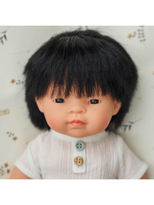 Miniland Bambola Baby Boy Asia 38 cm con intimo 31155-38CM-ASIA-M-20