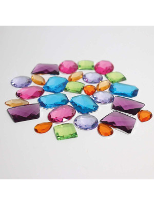 Grimms 28 Giant Acrylic Glitter Stones-43098-20