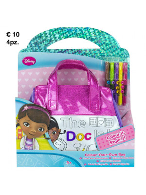 Sambro Disney Doc Mcstuffins Colour Your Own Bag Assort-5055114268759-20