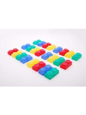 Tickit SiliShapes® Soft Bricks Costruzioni flessibili per piano luminoso 24 pezzi 54515-5060138823716-20