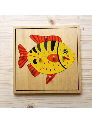 Materiale Montessori Incastro Il pesce-MON-180-20