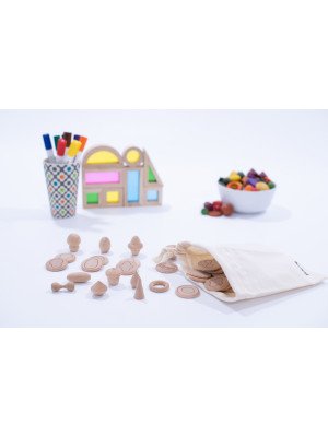Tickit Wooden Treasures Touch and Match Set Pk36 73470-5060155731315-20