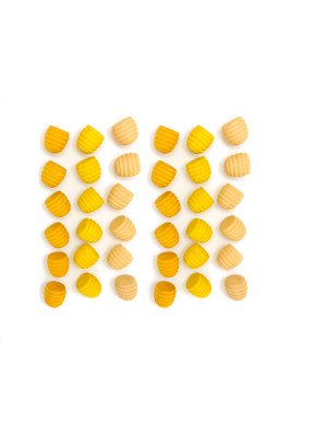 Gioco in legno sostenibile Grapat Mandala Yellow Honeycombs 36 pezzi-18-201-20