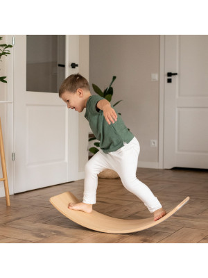MeowBaby® Balance Board Wooden Balance Board For Kids Toddlers with felt-BB003-20