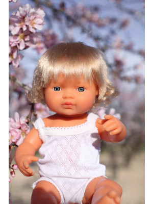 Miniland Bambola Baby Girl Europa 38 cm con intimo 31152-38CM-EU-F-20
