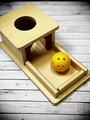Materiale Montessori Scatola di legno con vassoio-MON-R-450-20