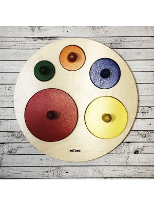 Materiale Montessori Puzzle dei cerchi gigante (disponibile tra 10gg)-3805020-20