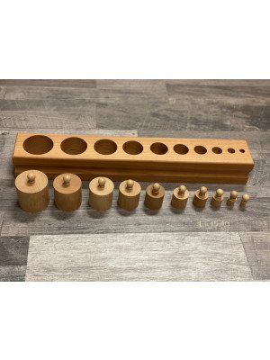 Materiale Montessori Incastri solidi Blocco 1 (grande/piccolo) (disponibile in 7gg)-MON-B-44-1-20