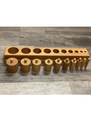 Materiale Montessori Incastri solidi Blocco 2 (grosso/fino) (disponibile in 7gg)-MON-B-44-2-20