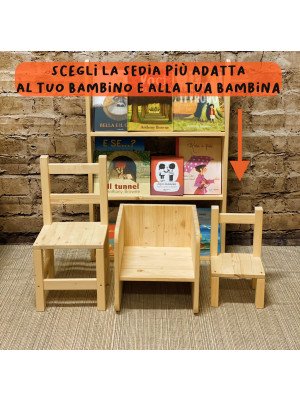 Mobilio Montessori: Sediolina 12-24 mesi-SEDIA12-24-20