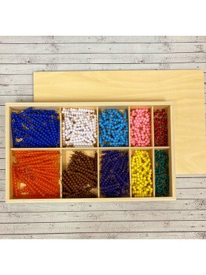 Materiale Montessori Bastoncini di perle del decanomio-MON-DECA-20