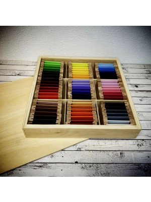 Materiale Montessori Spolette dei colori Introduzione di gradazioni di colore-MON-B-265-3-20