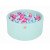 MeowBaby® Baby Foam Round Ball Pit 90x40cm with 300 Balls Mint-MEO112IE-21