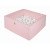 MeowBaby® Baby Foam Square Ball Pit 110x110x40cm with 400 Balls Light Pink-MEKI046IE-21