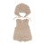NEW COLLECTION!!! Miniland Abbigliamento Salopette e cappellino in lana ecologica 38cm 31688-Abitini per Miniland-31688-21