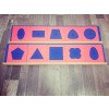 Materiale Montessori Incastri di metallo blu e rosa con mensole porta incastri (disponibili tra 7gg)-MON-B-97-019
