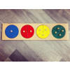Materiale Montessori Tavolo di classificazione con parti frazionarie colorate (disponibile in 10gg lavorativi)-MON-R-fraz-01