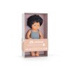 Miniland colourful edition Bambolotto Europeo capelli scuri e ricci 38 cm con tutina piombo-31288-01