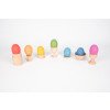 Tickit Rainbow Wooden Eggs Uova Arcobaleno 7pz 74005-TickIT-5060138829626-01
