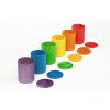 Gioco in legno sostenibile Grapat 6 cups with lid in colour-Grapat-16-137-01