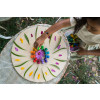 Gioco in legno sostenibile Grapat Mandala Rainbow Mushooms 36 pezzi Funghi Arcobaleno-Grapat-22-241-01