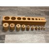 Materiale Montessori Incastri solidi Blocco 1 (grande/piccolo) (disponibile in 7gg)-MON-B-44-1-07