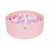 MeowBaby® Baby Foam Round Ball Pit 90x30cm with 200 Balls Light Pink-BW01005IE-04