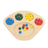 Materiale Montessori Tavolo di classificazione con parti frazionarie colorate-MON-D-092-02