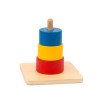 Materiale Montessori 3 Rondelle colorate infilate su di un asse verticale (disponibile tra 7gg lavorativi)-MON-R-550-08
