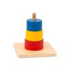 Materiale Montessori 3 Rondelle colorate infilate su di un asse verticale (disponibile tra 7gg lavorativi)-MON-R-550-08