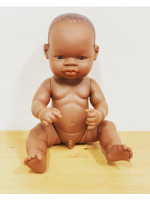 Miniland Bambola Baby Boy Africa 32cm (no intimo)-31033-10