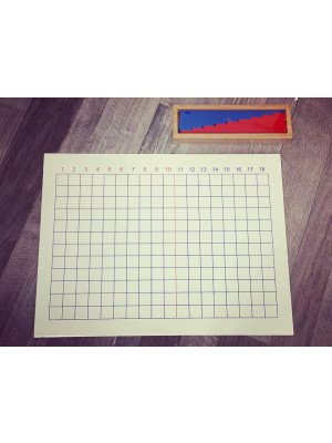 Materiale Montessori Tavola Addizione e asticine (disponibile in 10gg lavorativi)-MON-TAV-ADD-10