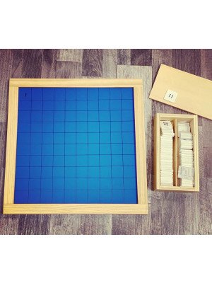 Materiale Montessori - Tavola del 100 + tavola di controllo 