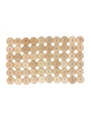 Gioco in legno sostenibile Grapat - Monedes per contar - Coins to Count
