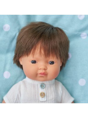 Miniland Bambola Baby Boy Europea Bruno 38 cm con intimo - 31179 