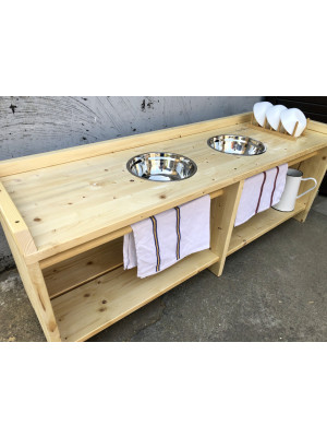 Materiale Montessori - “Attività di vita pratica” - Mobile per lavaggio piatti 