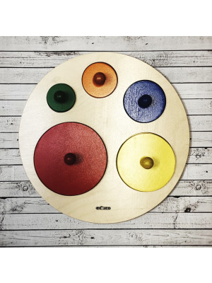 Materiale Montessori Puzzle dei cerchi gigante (disponibile tra 10gg)-3805020-10