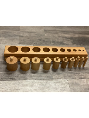 Materiale Montessori Incastri solidi Blocco 2 (grosso/fino) (disponibile in 7gg)-MON-B-44-2-10