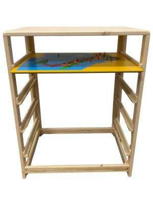 Materiale Montessori Scaffale per incastri geografici-MON-MOBINCGEO-10