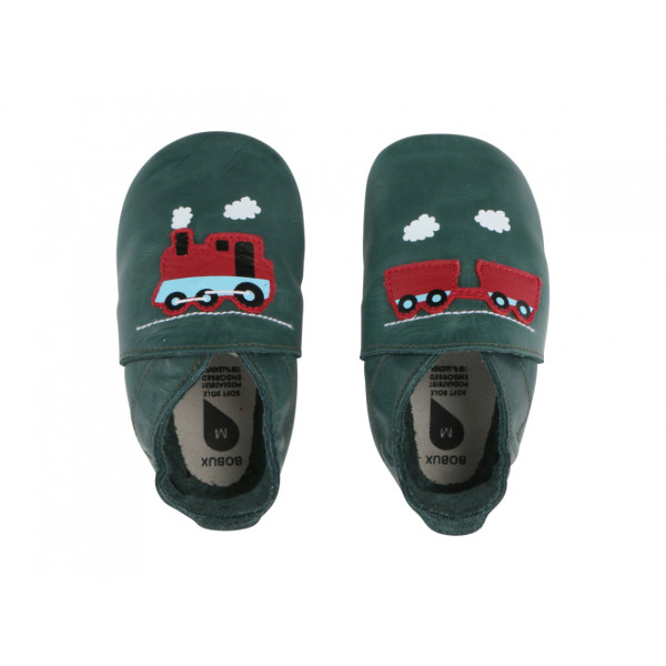 Babbucce Soft Sole Bobux Soft Sole Train Forest-1000-003-18-01