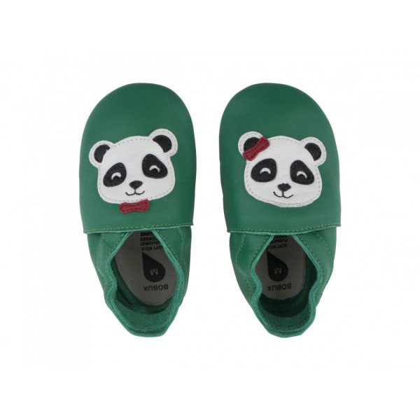 Babbucce Soft Sole Bobux Soft Sole Panda Emerald-1000-014-07-01