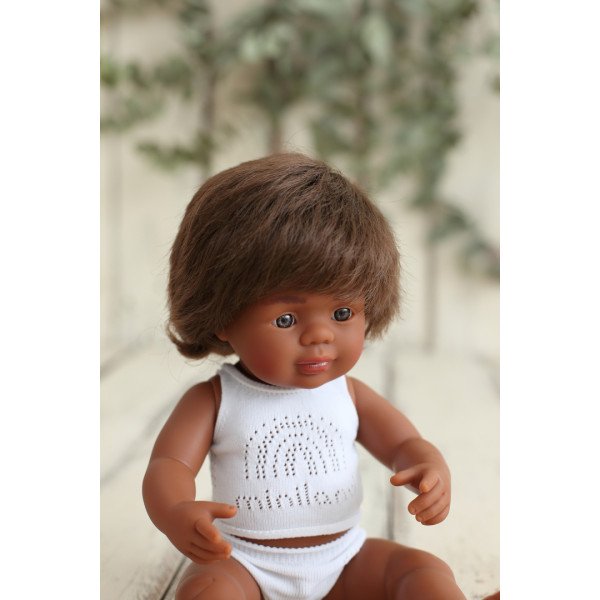 NEW!!! Miniland Bambola Baby Boy Aborigeno 38 cm con intimo 31181-Miniland-31181-01